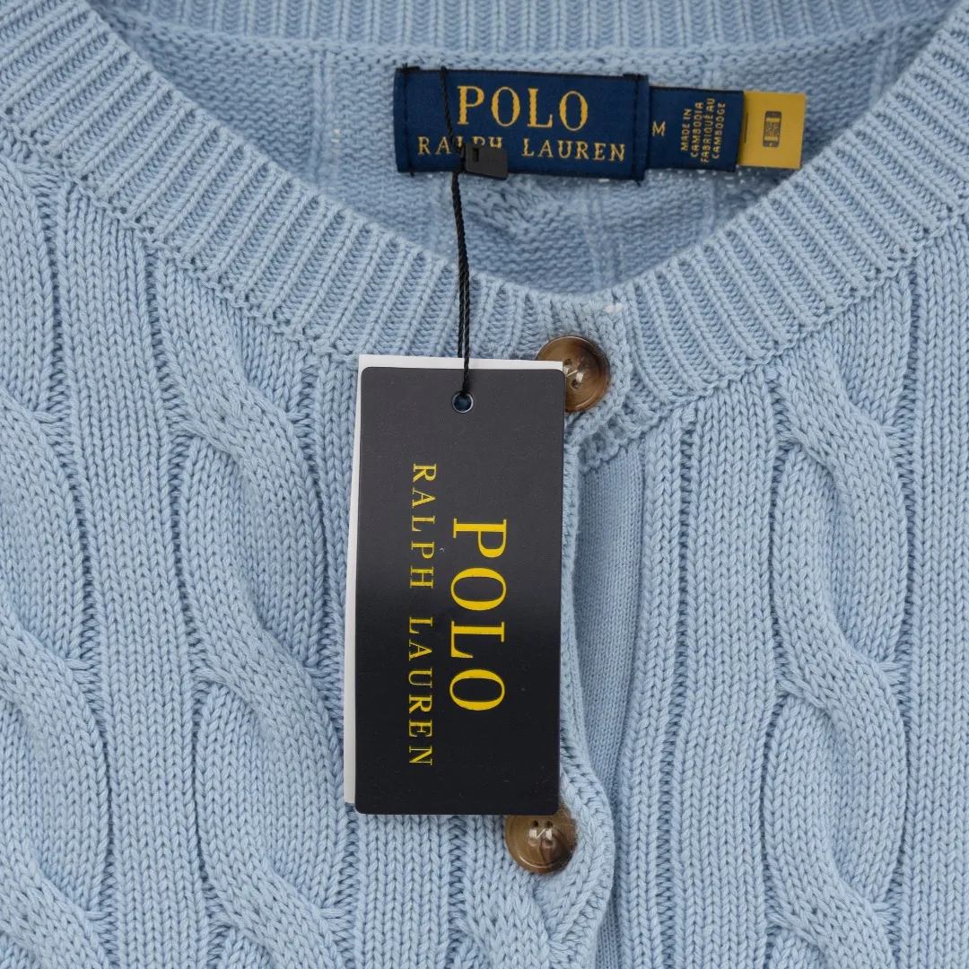 P290 top version (different currencies) You can scan the code to enter the official website. Style: Ralph Lauren POLO Ralph Lauren small label embroidered knitted cardigan jacket. Color: Picture color. Size: S-XL. Fabric: pure cotton. Accessories: full set of customized accessories. No gender distinction. Same style for men and women.